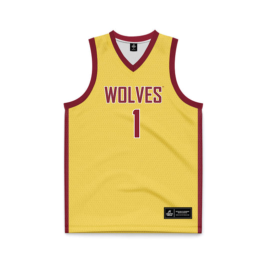 NSU - NCAA Women's Basketball : Reagan Rus - Yellow Basketball Jersey-0