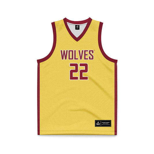 NSU - NCAA Women's Basketball : Ava Hanson - Yellow Basketball Jersey-0