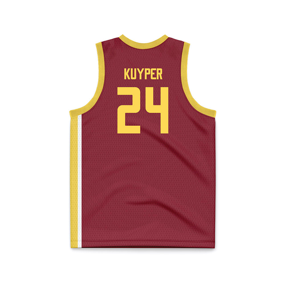 NSU - NCAA Women's Basketball : Carli Kuyper - Maroon Basketball Jersey-1