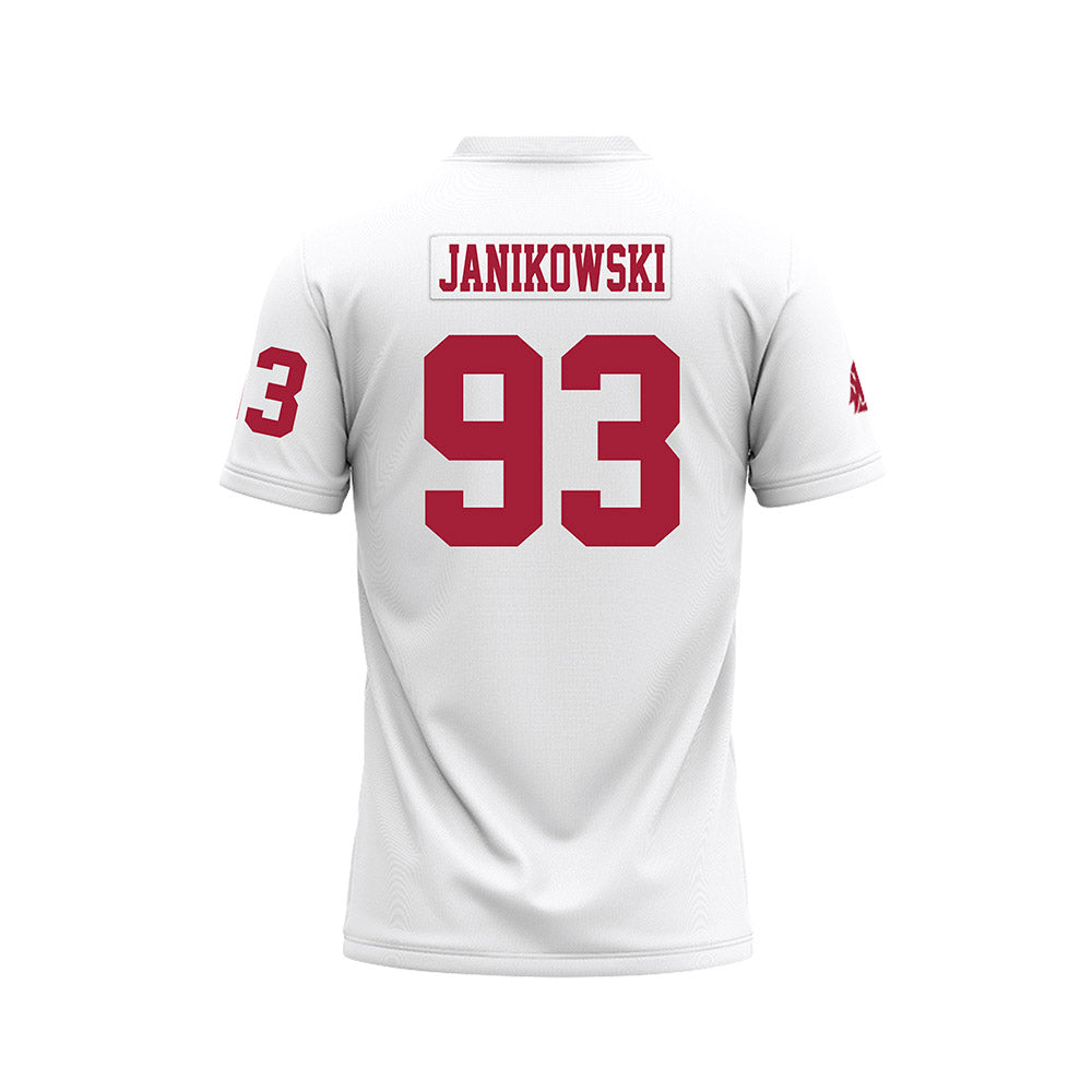 WSU - NCAA Football : Jack Janikowski - White Football Jersey-1