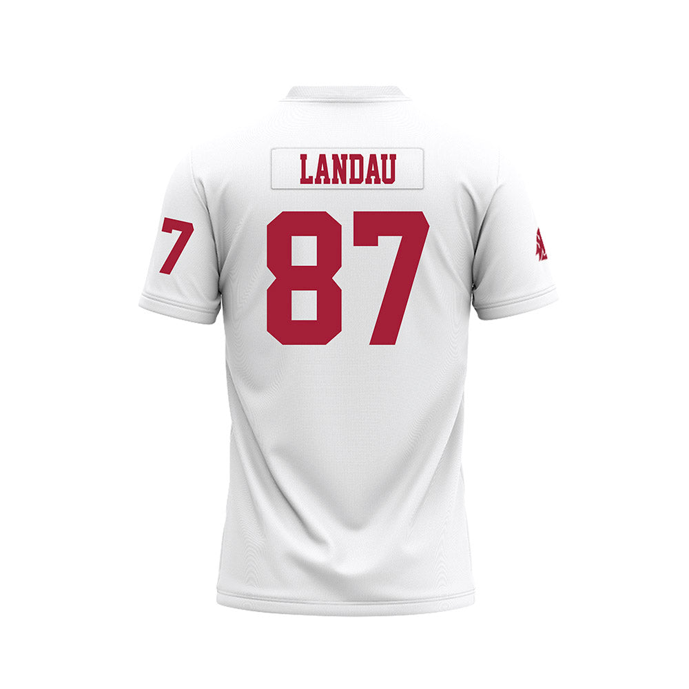 WSU - NCAA Football : Cash Landau - White Football Jersey-1