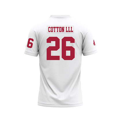 WSU - NCAA Football : Tyrone Cotton lll - White Football Jersey-1