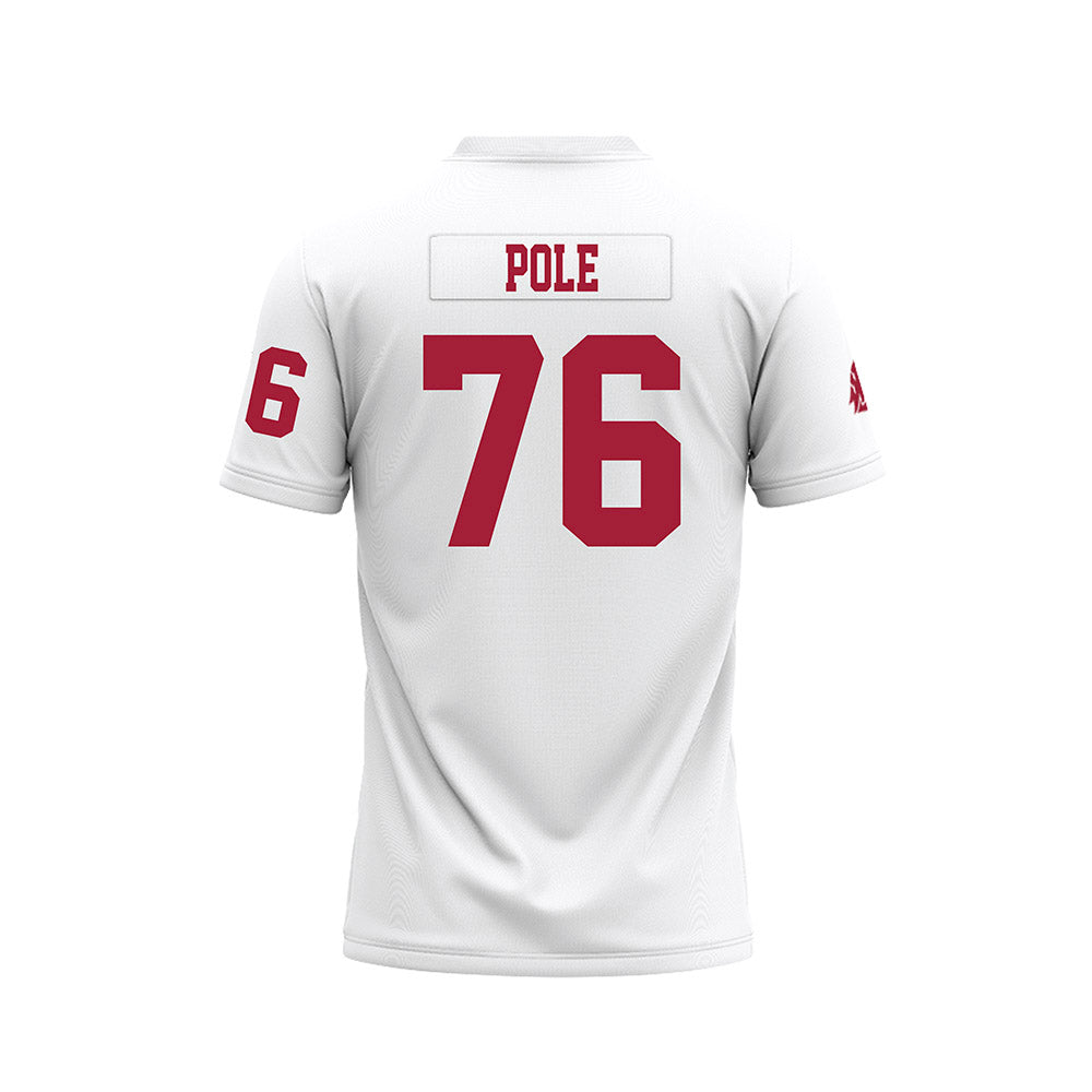 WSU - NCAA Football : Esa Pole - White Football Jersey-1