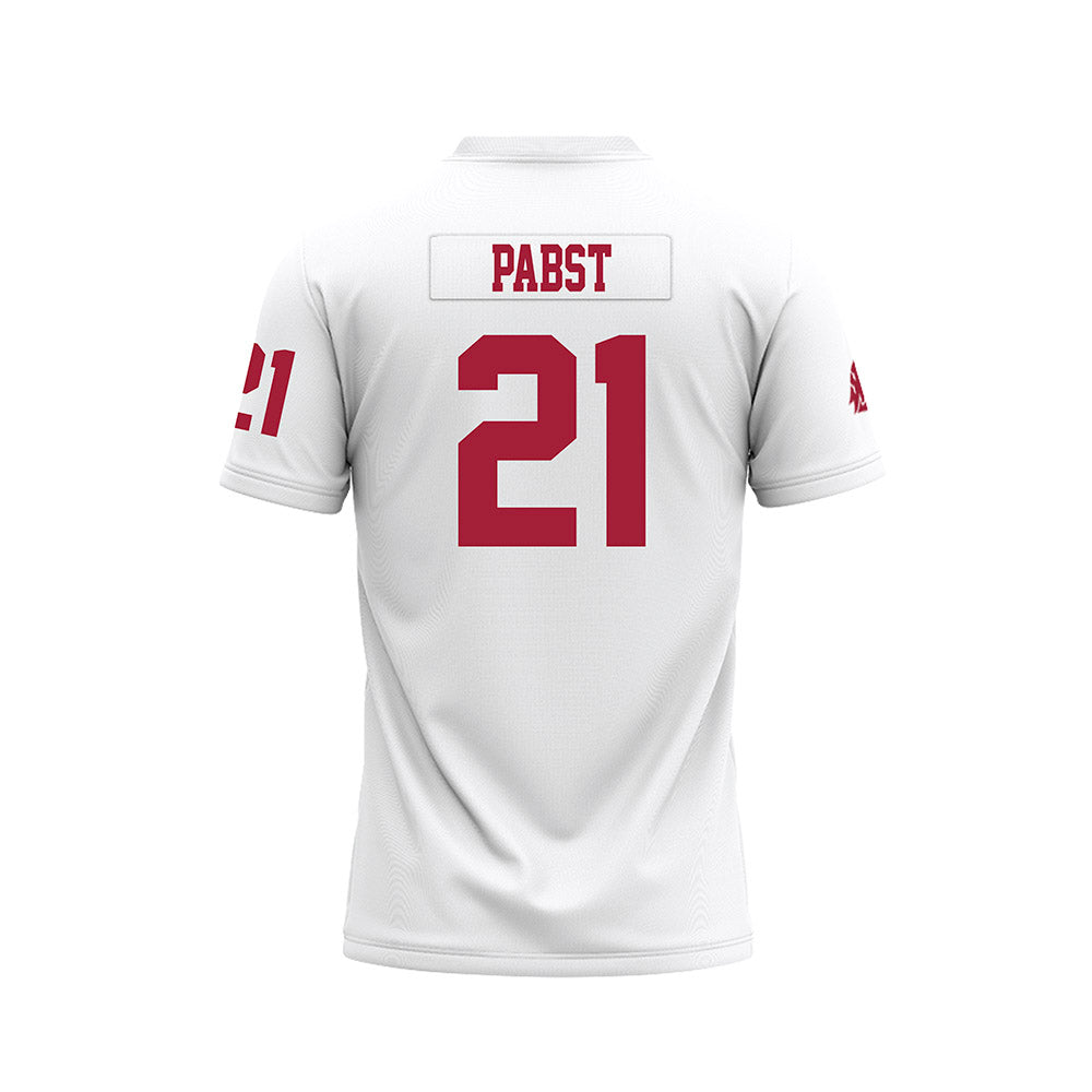 WSU - NCAA Football : Carter Pabst - White Football Jersey-1