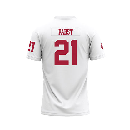 WSU - NCAA Football : Carter Pabst - White Football Jersey-1