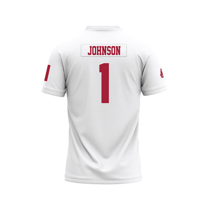 WSU - NCAA Football : Angel Johnson - White Football Jersey-1