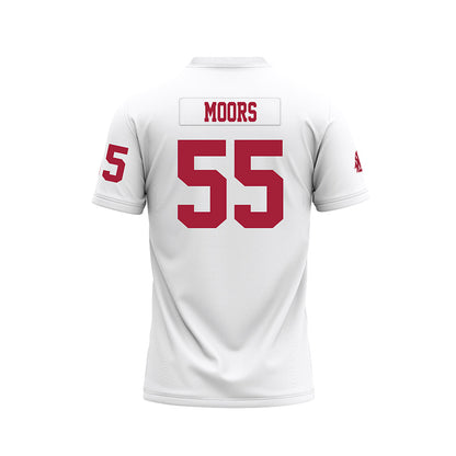 WSU - NCAA Football : Hyrum Moors - White Football Jersey