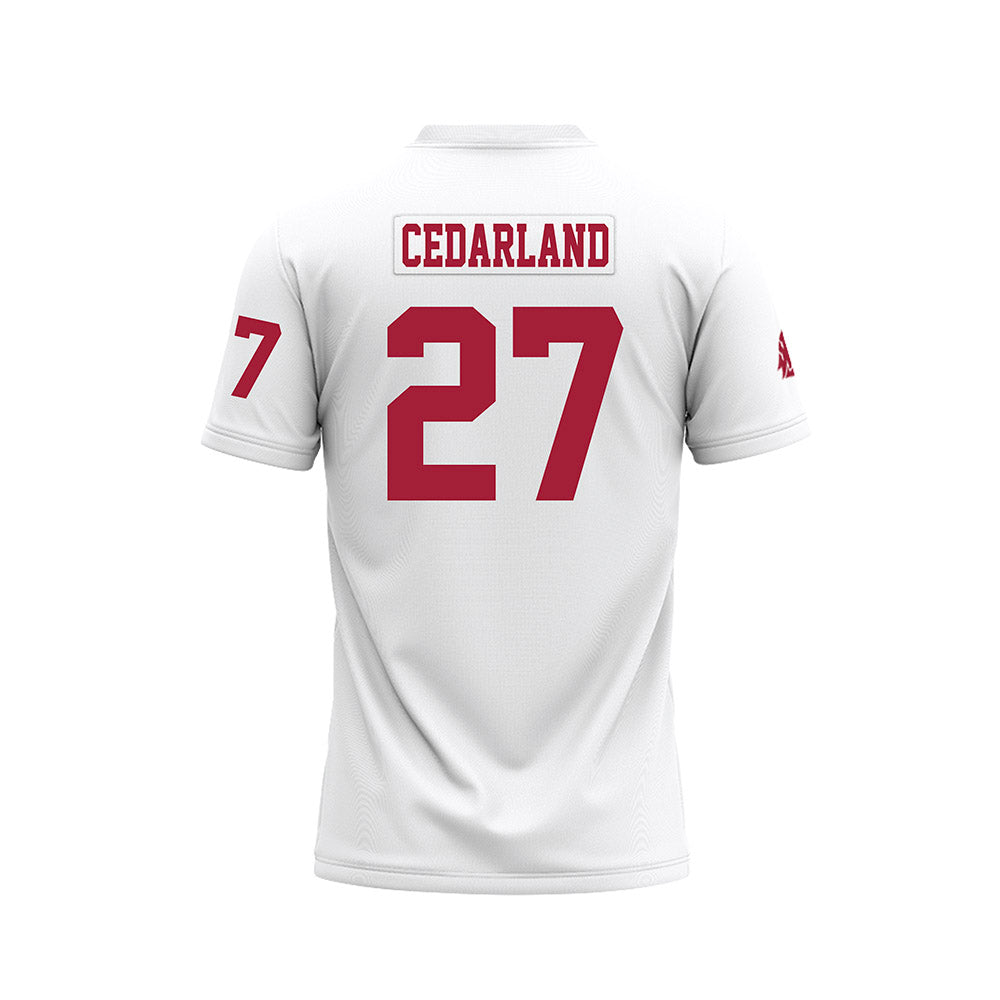 WSU - NCAA Football : Hudson Cedarland - White Football Jersey