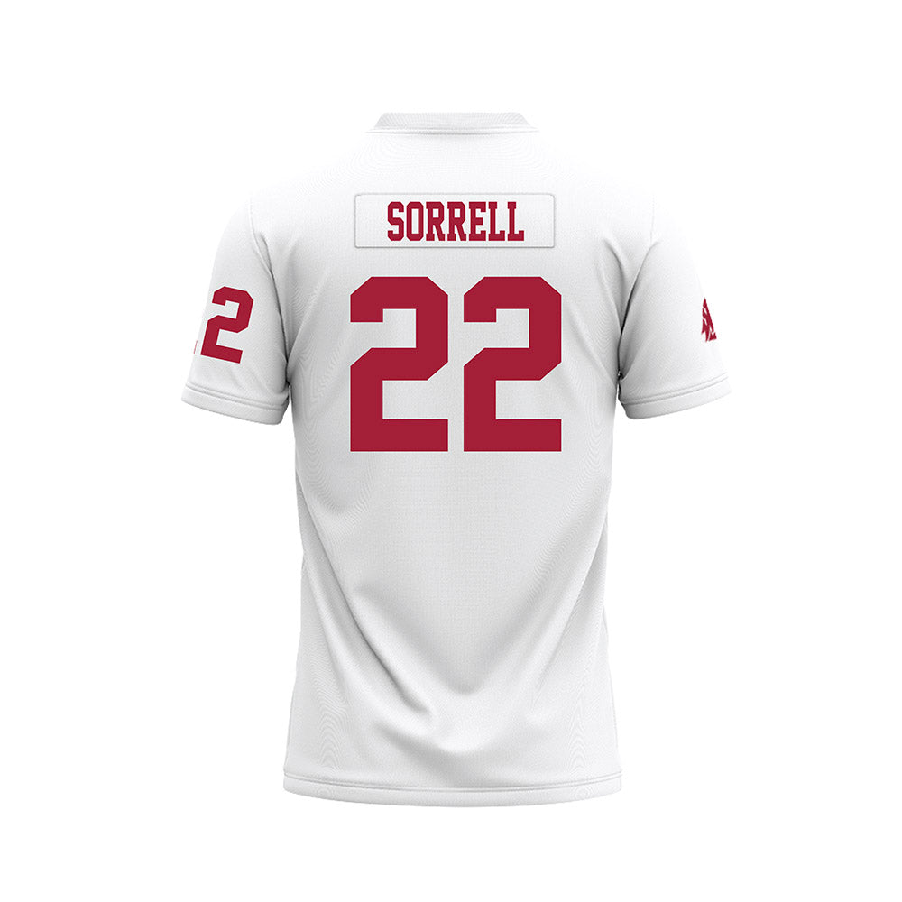 WSU - NCAA Football : Trillion Sorrell - White Football Jersey-1