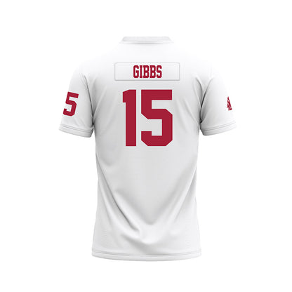 WSU - NCAA Football : Ishmael gibbs - White Football Jersey-1