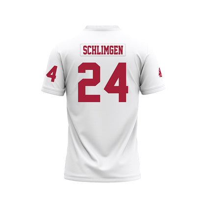 WSU - NCAA Football : Sullivan Schlimgen - White Football Jersey-1