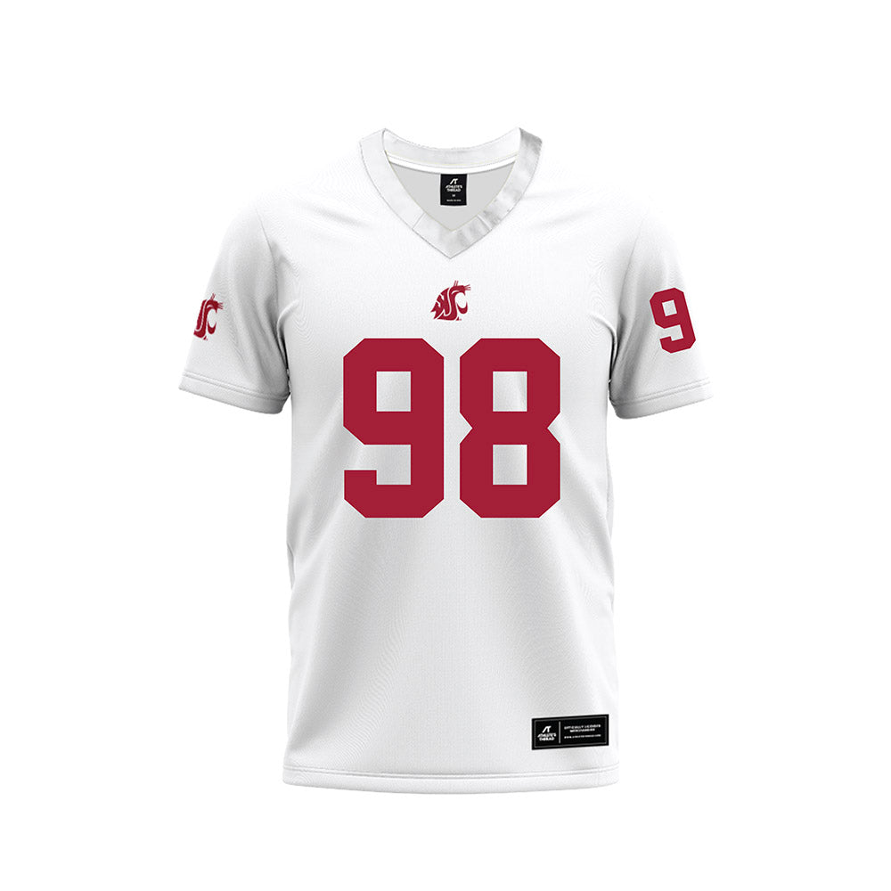 WSU - NCAA Football : Ryan Harris - White Football Jersey-0