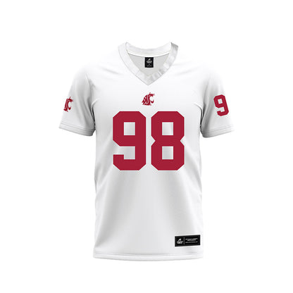 WSU - NCAA Football : Ryan Harris - White Football Jersey-0