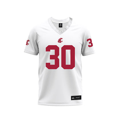 WSU - NCAA Football : Dylan Paine - White Football Jersey-0
