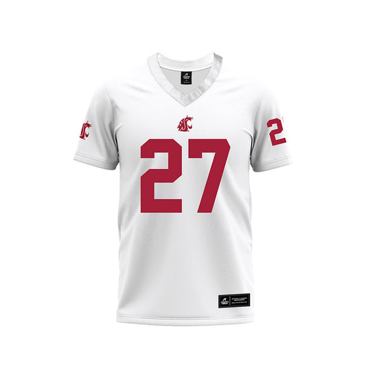 WSU - NCAA Football : Hudson Cedarland - White Football Jersey