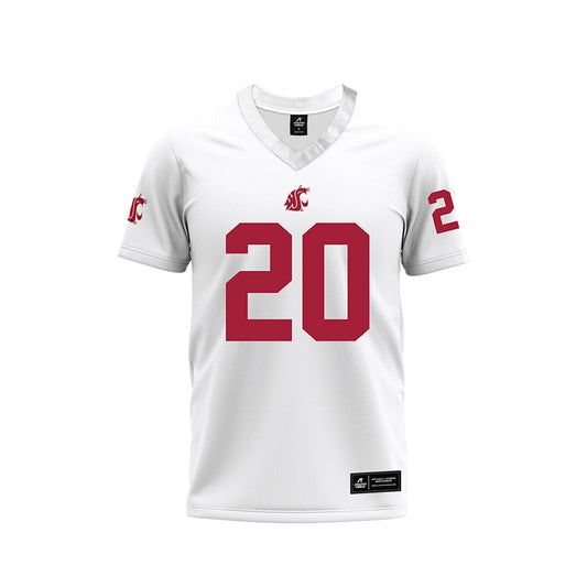 WSU - NCAA Football : Leo Pulalasi - White Football Jersey