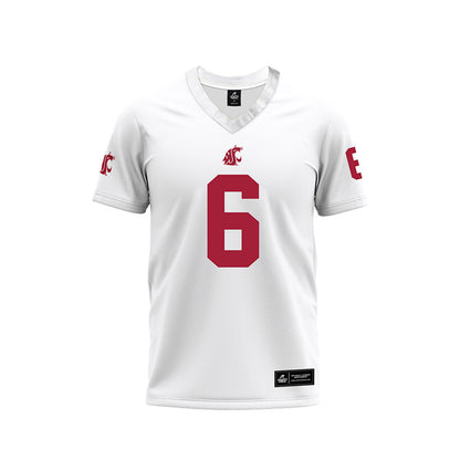 WSU - NCAA Football : Duhron Goodman - White Football Jersey-0