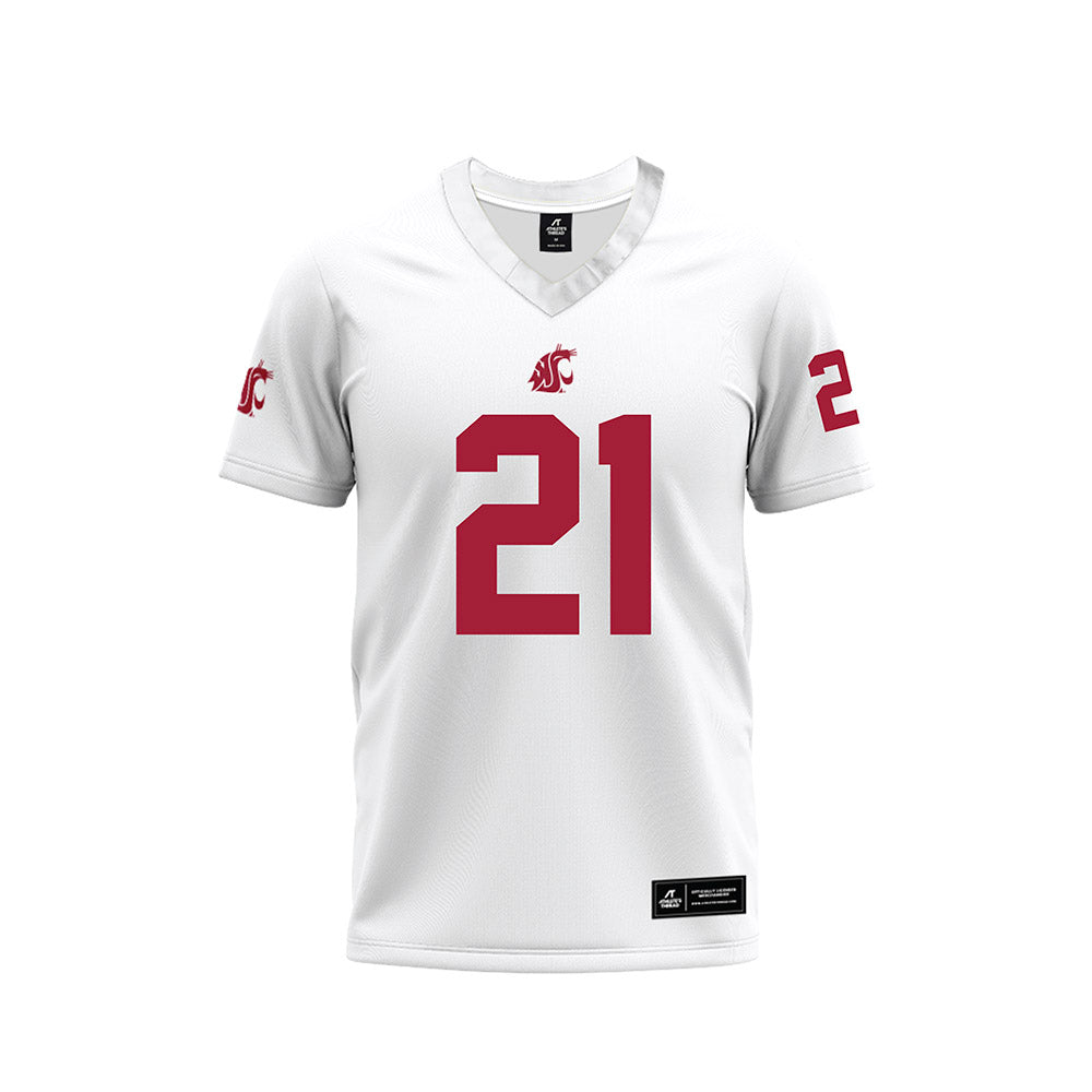 WSU - NCAA Football : Carter Pabst - White Football Jersey-0