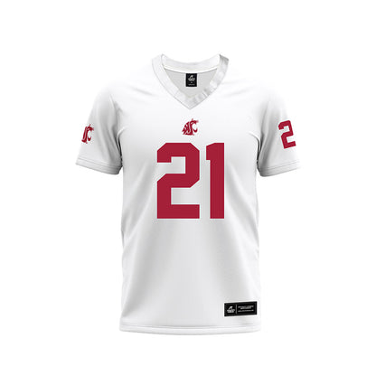 WSU - NCAA Football : Carter Pabst - White Football Jersey-0