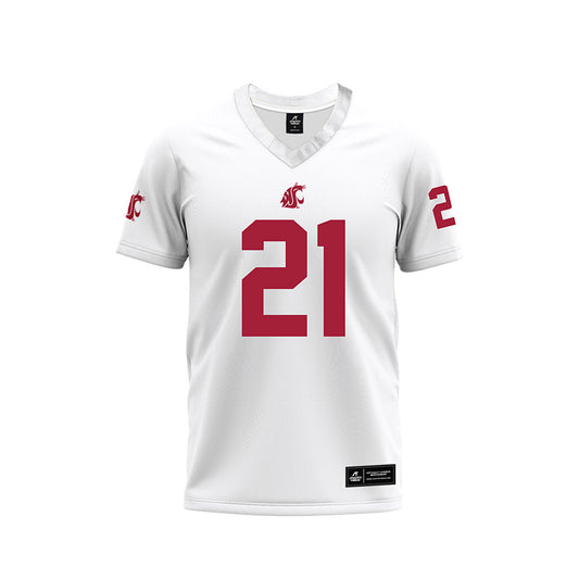 WSU - NCAA Football : Carter Pabst - White Football Jersey-0