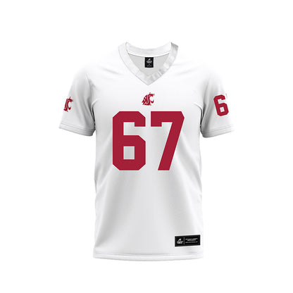 WSU - NCAA Football : Jonny Lester - White Football Jersey-0
