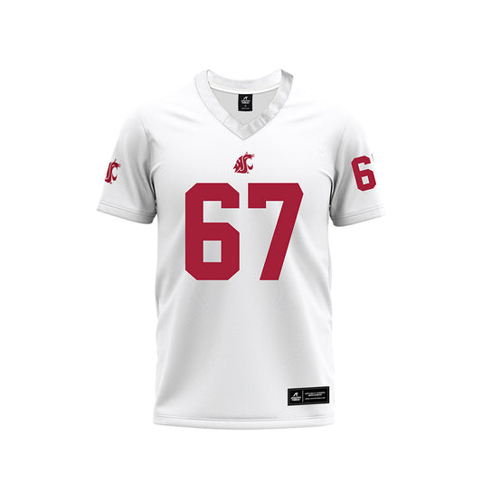 WSU - NCAA Football : Jonny Lester - White Football Jersey-0