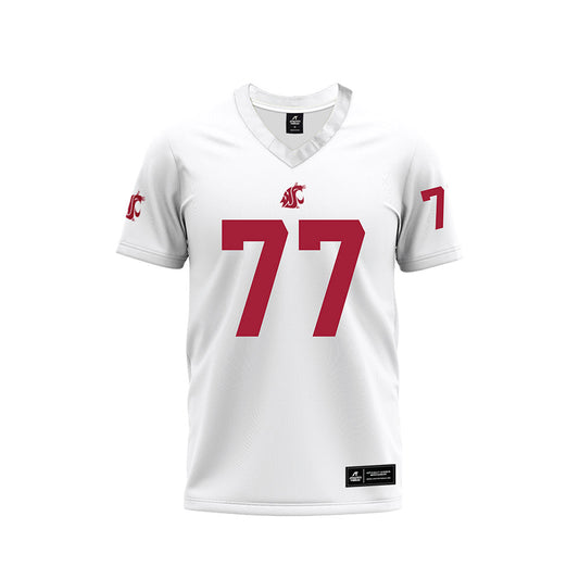 WSU - NCAA Football : Nick Bakken - White Football Jersey-0