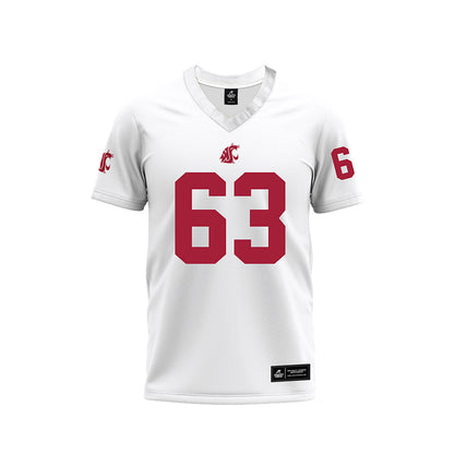 WSU - NCAA Football : Barry Morrissette - White Football Jersey-0