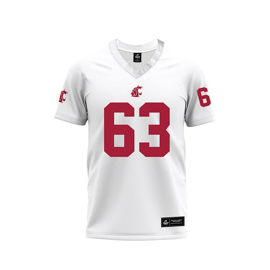 WSU - NCAA Football : Barry Morrissette - White Football Jersey-0