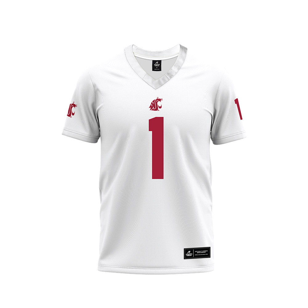 WSU - NCAA Football : Angel Johnson - White Football Jersey-0