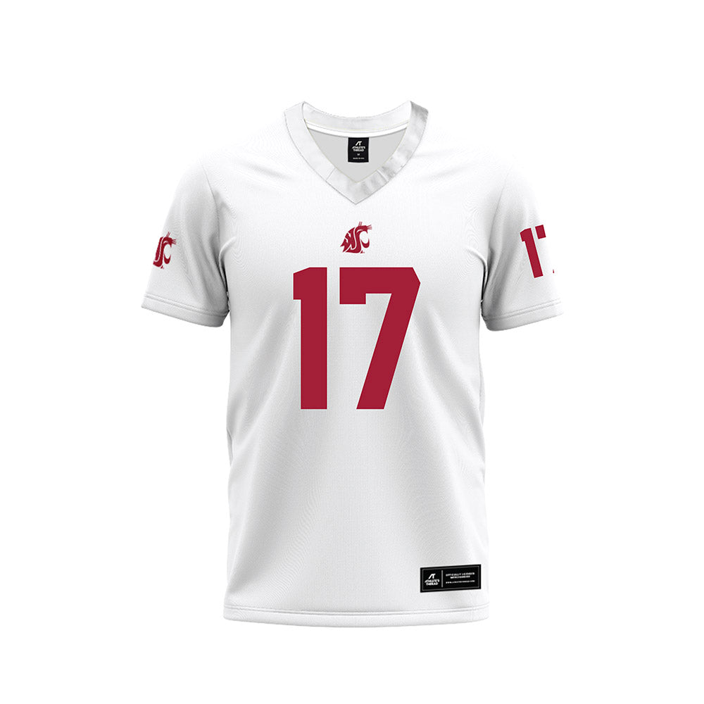 WSU - NCAA Football : Owen Eshelman - White Football Jersey-0