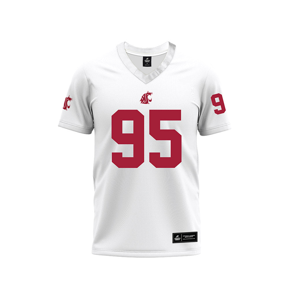 WSU - NCAA Football : Connor Sullivan - White Football Jersey-0