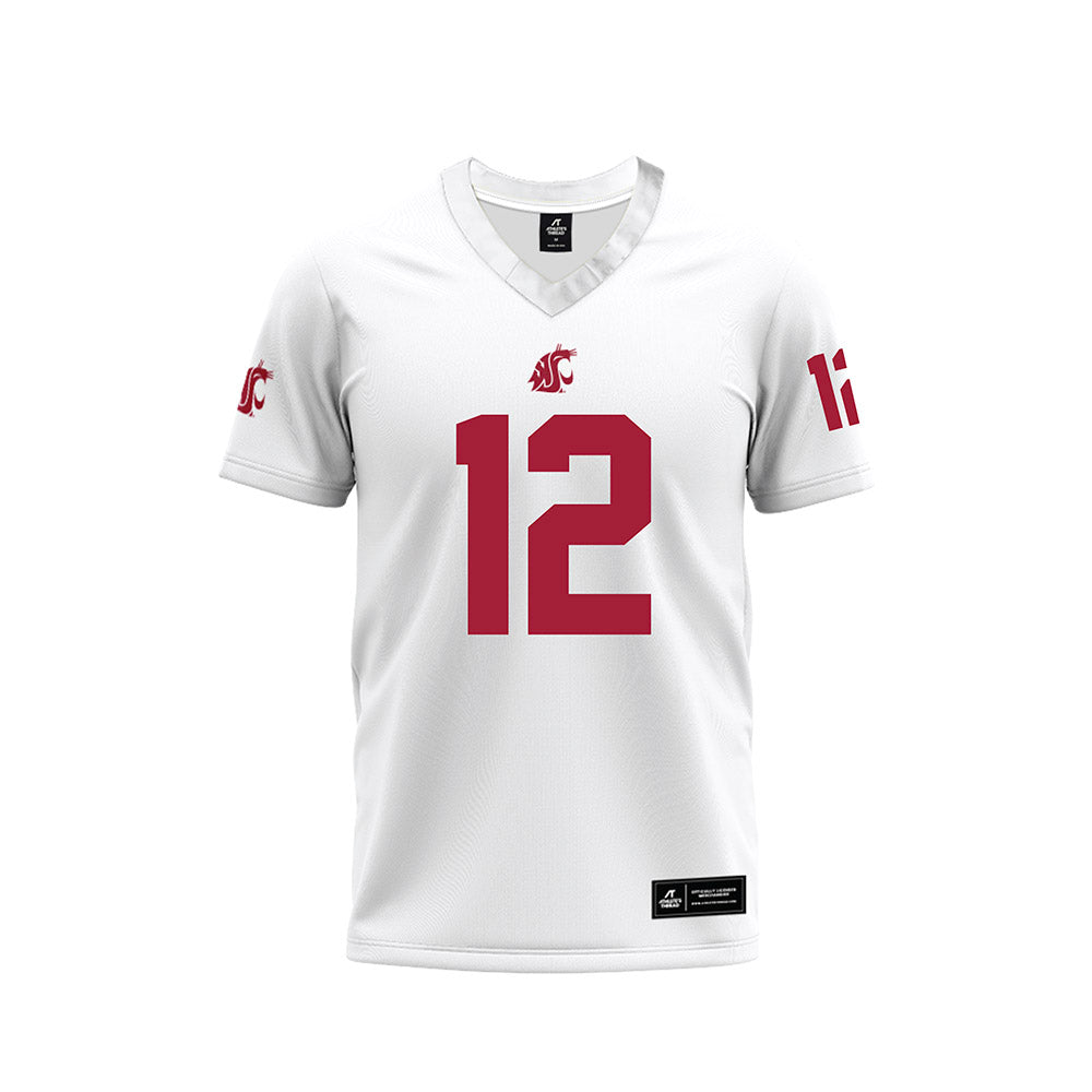 WSU - NCAA Football : Carsten Reynolds - White Football Jersey-0