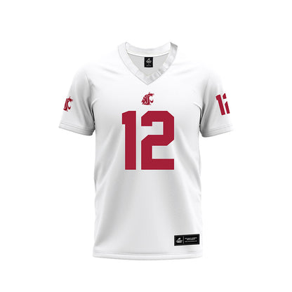 WSU - NCAA Football : Carsten Reynolds - White Football Jersey-0