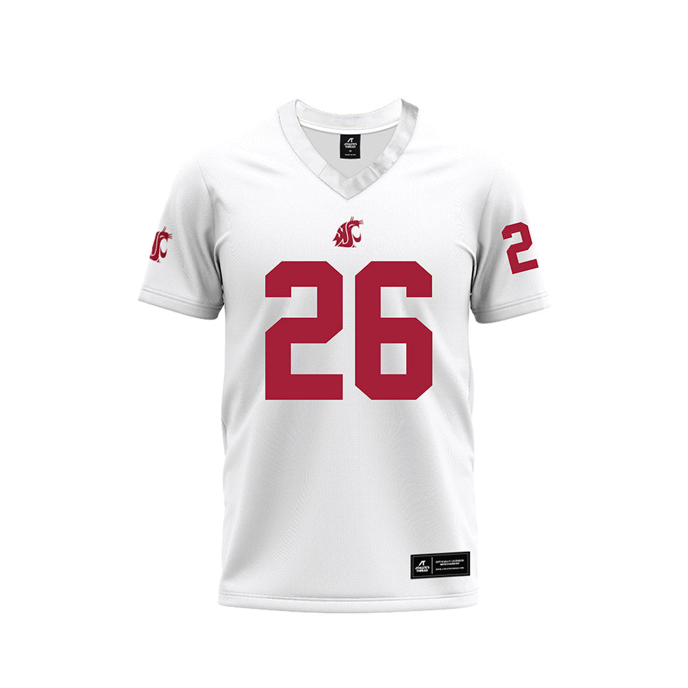 WSU - NCAA Football : Tyrone Cotton lll - White Football Jersey-0