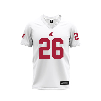 WSU - NCAA Football : Tyrone Cotton lll - White Football Jersey-0