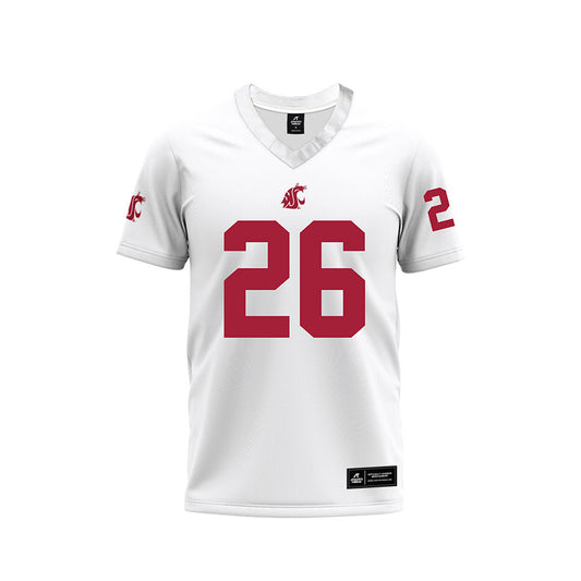 WSU - NCAA Football : Tyrone Cotton lll - White Football Jersey-0