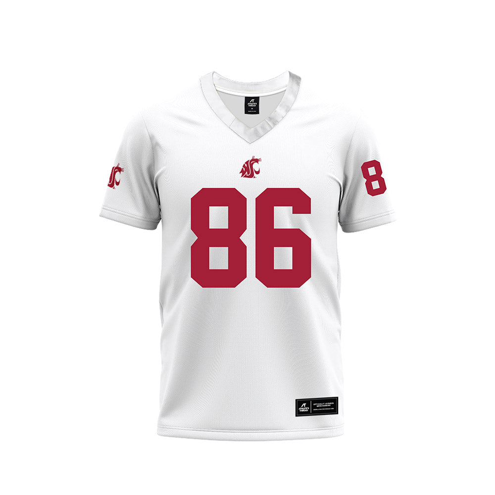 WSU - NCAA Football : Beau Baker - White Football Jersey-0