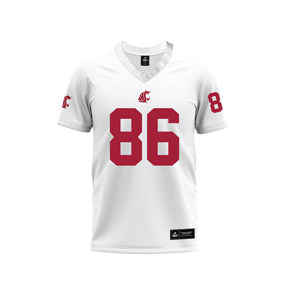 WSU - NCAA Football : Beau Baker - White Football Jersey-0