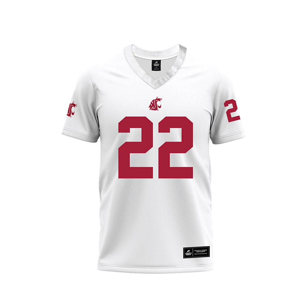 WSU - NCAA Football : Trillion Sorrell - White Football Jersey-0