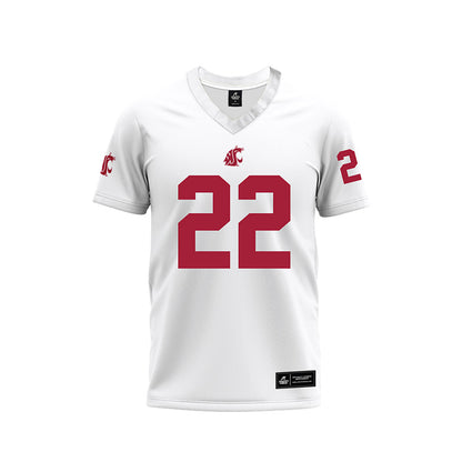WSU - NCAA Football : Trillion Sorrell - White Football Jersey-0