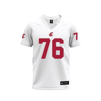 WSU - NCAA Football : Esa Pole - White Football Jersey-0