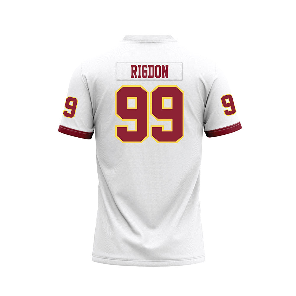 NSU - NCAA Football : Kai Rigdon - White Premium Football Jersey-1