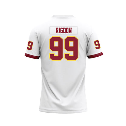 NSU - NCAA Football : Kai Rigdon - White Premium Football Jersey-1