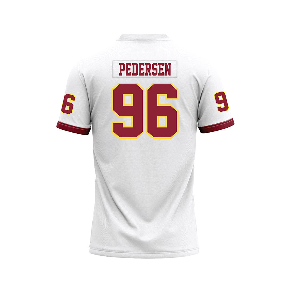 NSU - NCAA Football : Brock Pedersen - White Premium Football Jersey-1