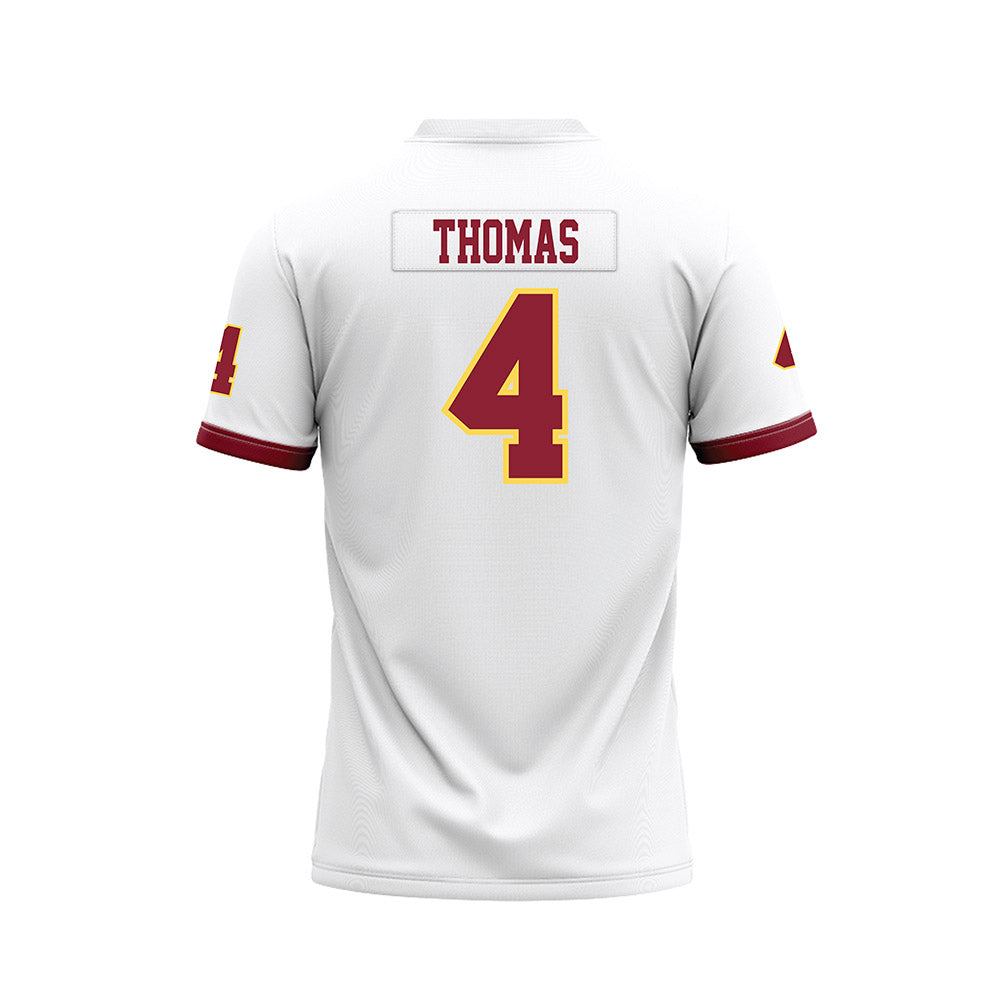 NSU - NCAA Football : Kyle Thomas - White Premium Football Jersey-1