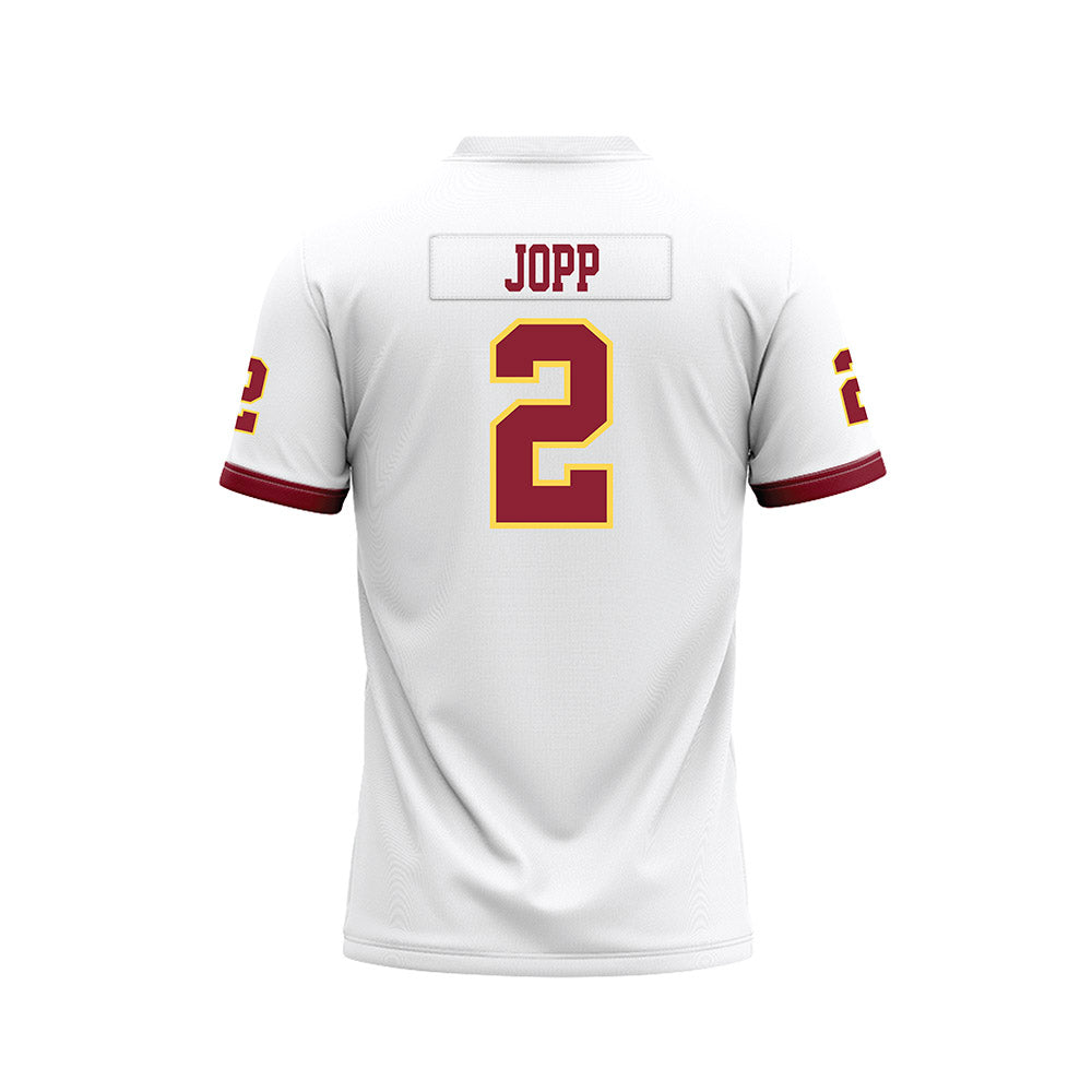 NSU - NCAA Football : Elijah Jopp - White Football Jersey-1