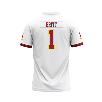 NSU - NCAA Football : Daniel Britt - White Premium Football Jersey-1