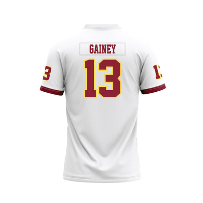 NSU - NCAA Football : Cj Gainey - White Premium Football Jersey-1