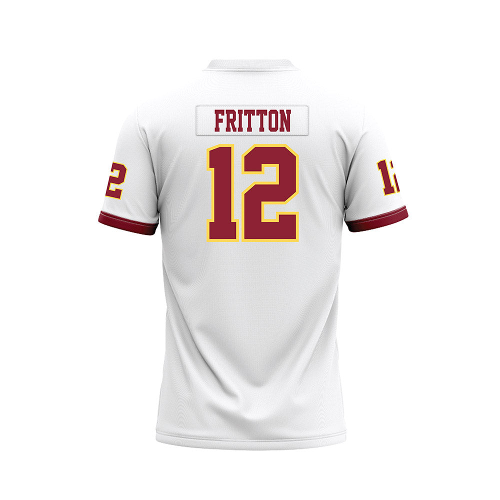 NSU - NCAA Football : Collin Fritton - White Premium Football Jersey-1
